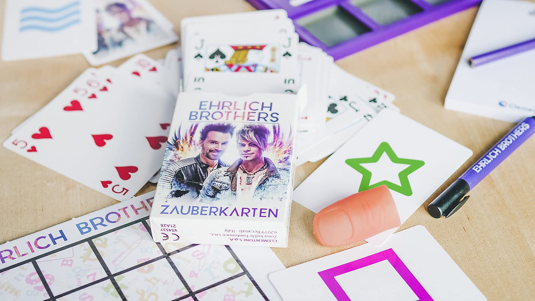Clementoni Ehrlich Brothers Mental Magic - magiczna skrzynka dla dzieci od 7 lat - magiczna instrukcja do zaskakujących sztuczek z filmami objaśniającymi 3D 59182