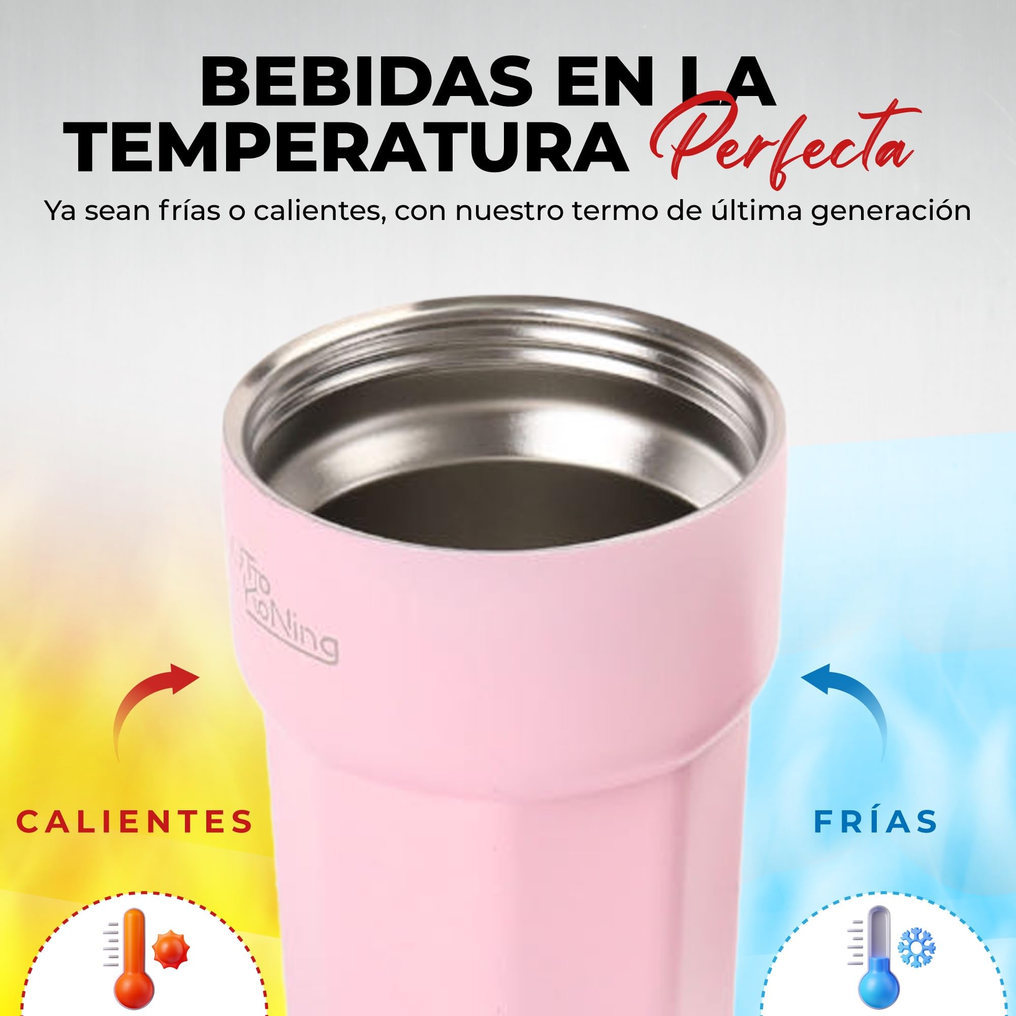 Otto Koning Termo Café 350ml. Taza de Café 100% a Prueba de Fugas, de Acero Inox sin BPA. Vaso Termo Café para llevar, Vaso Térmico para café, agua, té caliente y frío — view 7