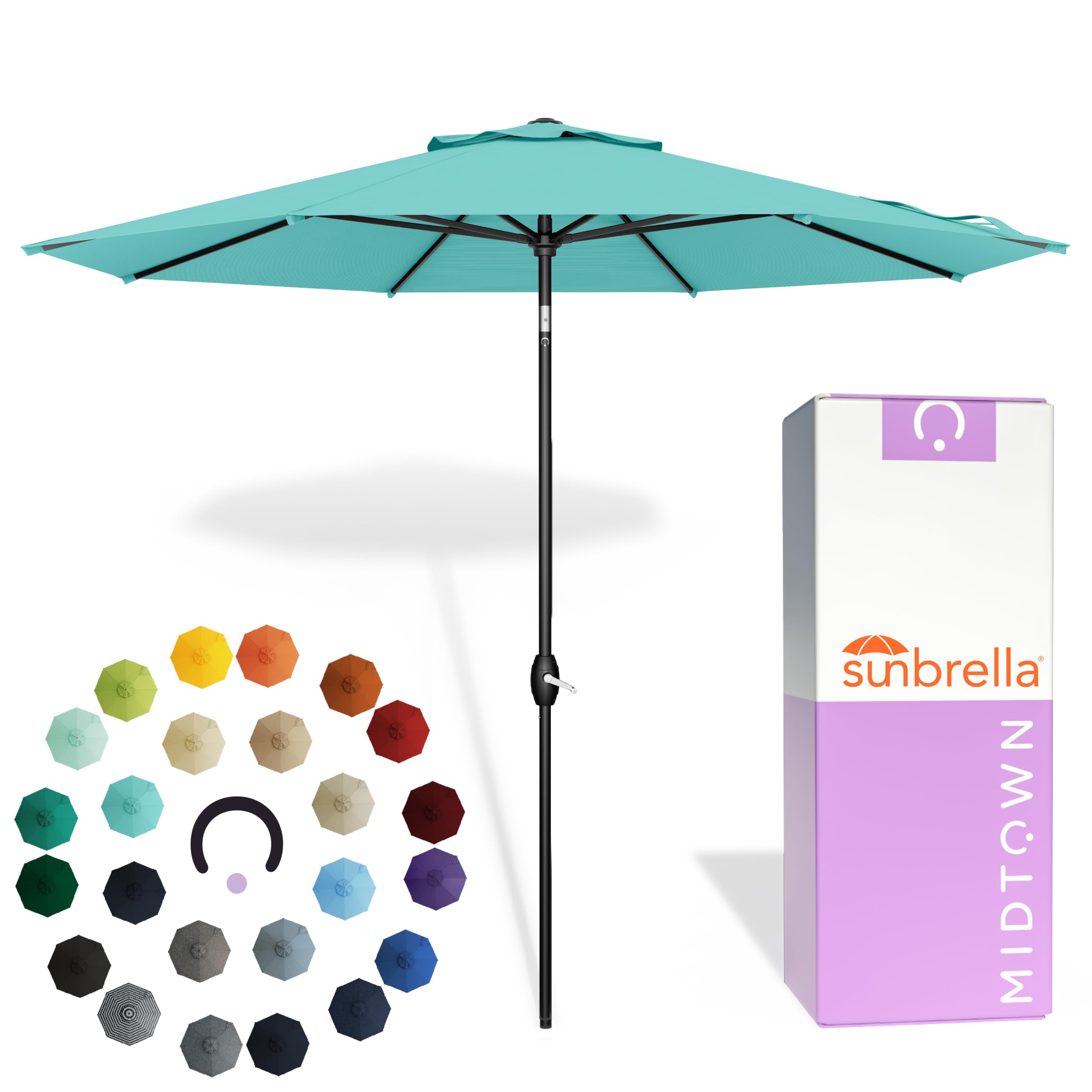 Midtown Umbrellas The Lean 9 Ft Patio Umbrella