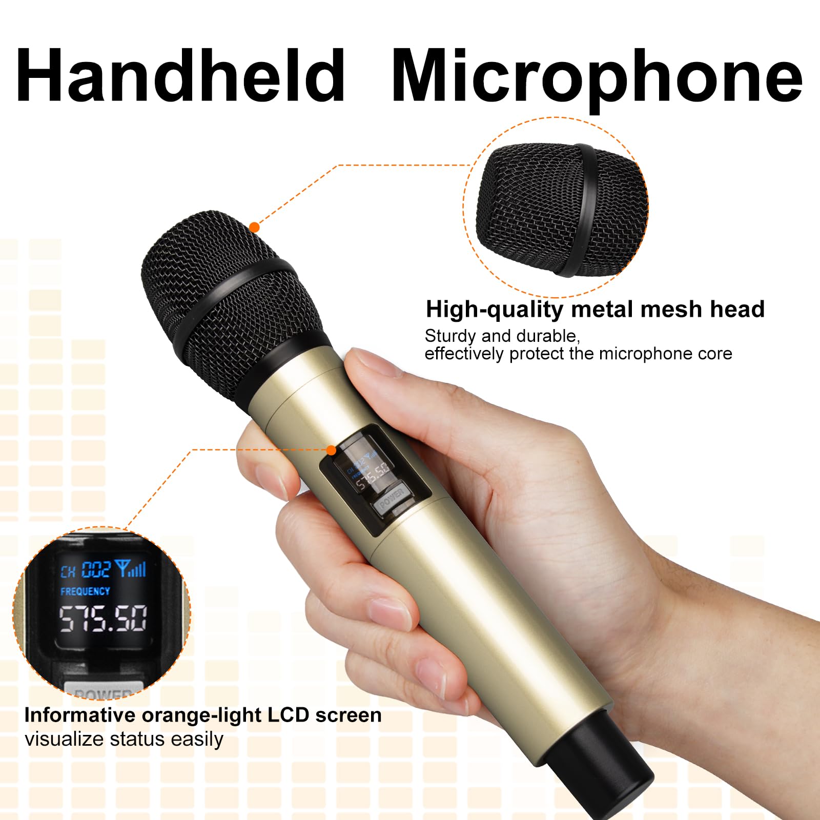 Amazon.com: Depusheng DX4 Wireless Microphone with 4 Professional