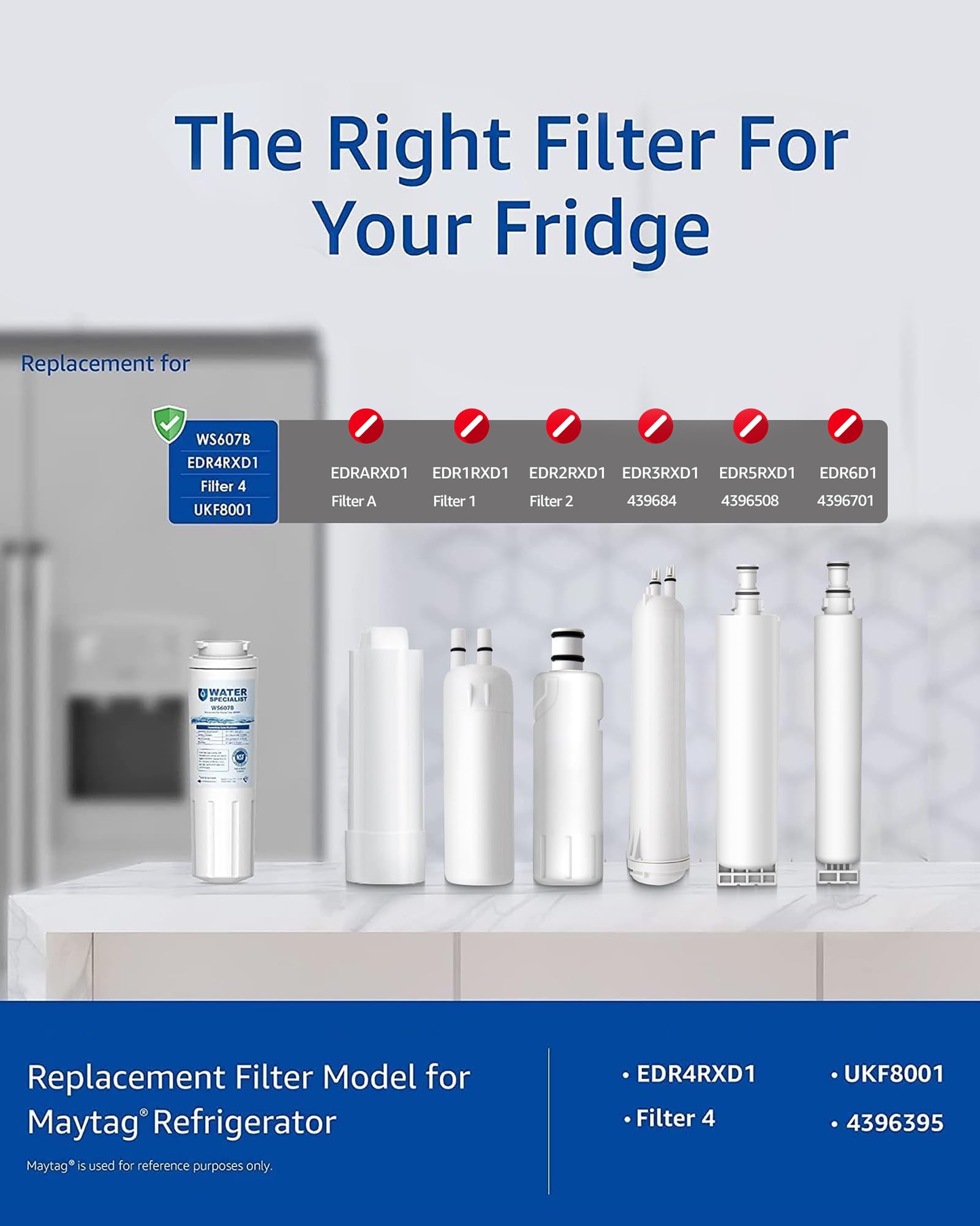 Amazon.com: Waterspecialist UKF8001 Refrigerator Water Filter
