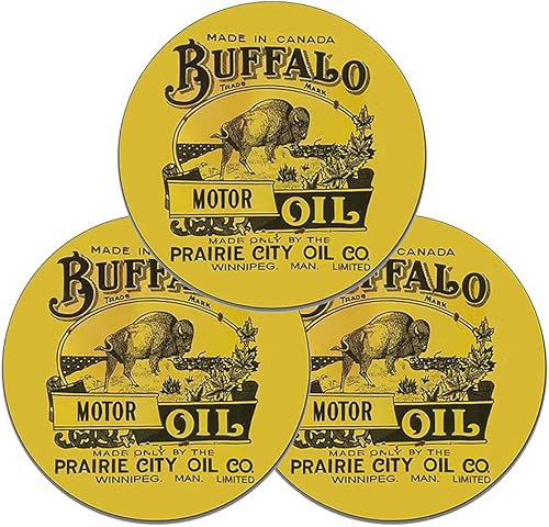 Miniatura 220 de Brotherhood Letrero de gas vintage de reproducción de letreros de metal vintage, letrero redondo de metal para garaje y hogar, 8 pulgadas de Nourse