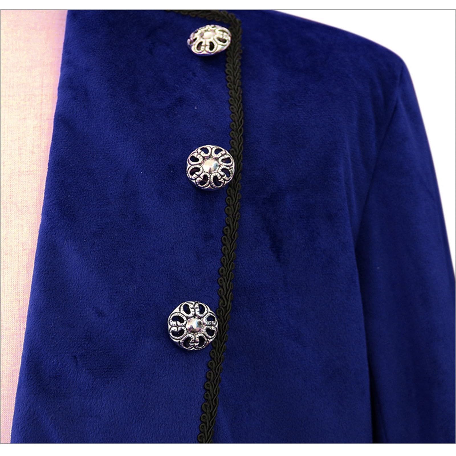 Costume de carnaval pour homme - Manteau gothique - Veste de frack steampunk - Vêtements d'extérieur pour Halloween et Noël - Uniforme - Costume de smoking masculin vintage queue d'aronde -