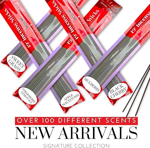 Miniatura 6 de Varillas de incienso jumbo más exóticas de limoncillo. Aproximadamente 27 a 30 varillas por paquete, longitud de 19 pulgadas, cada barra natural se