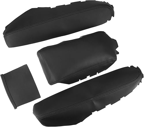 A ABSOPRO Funda protectora para reposabrazos de piel sintética negra de repuesto para Honda Civic 2016-2021 (juego de 1)
