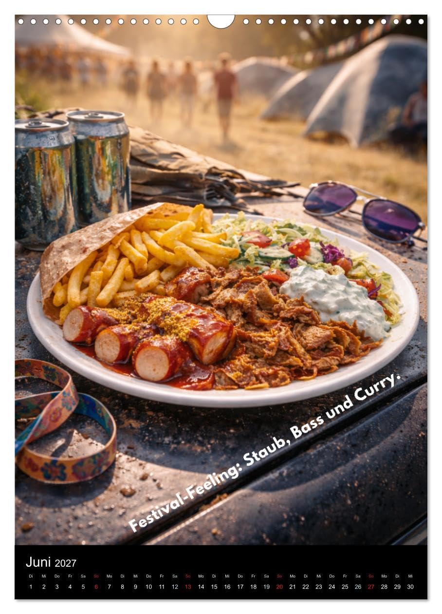 Taxi-Teller-Kalender (Wandkalender 2027 DIN A3 hoch), CALVENDO Monatskalender: Taxi-Teller – Imbiss-Realität - Kult-Food Deutschland (CALVENDO Lifestyle)