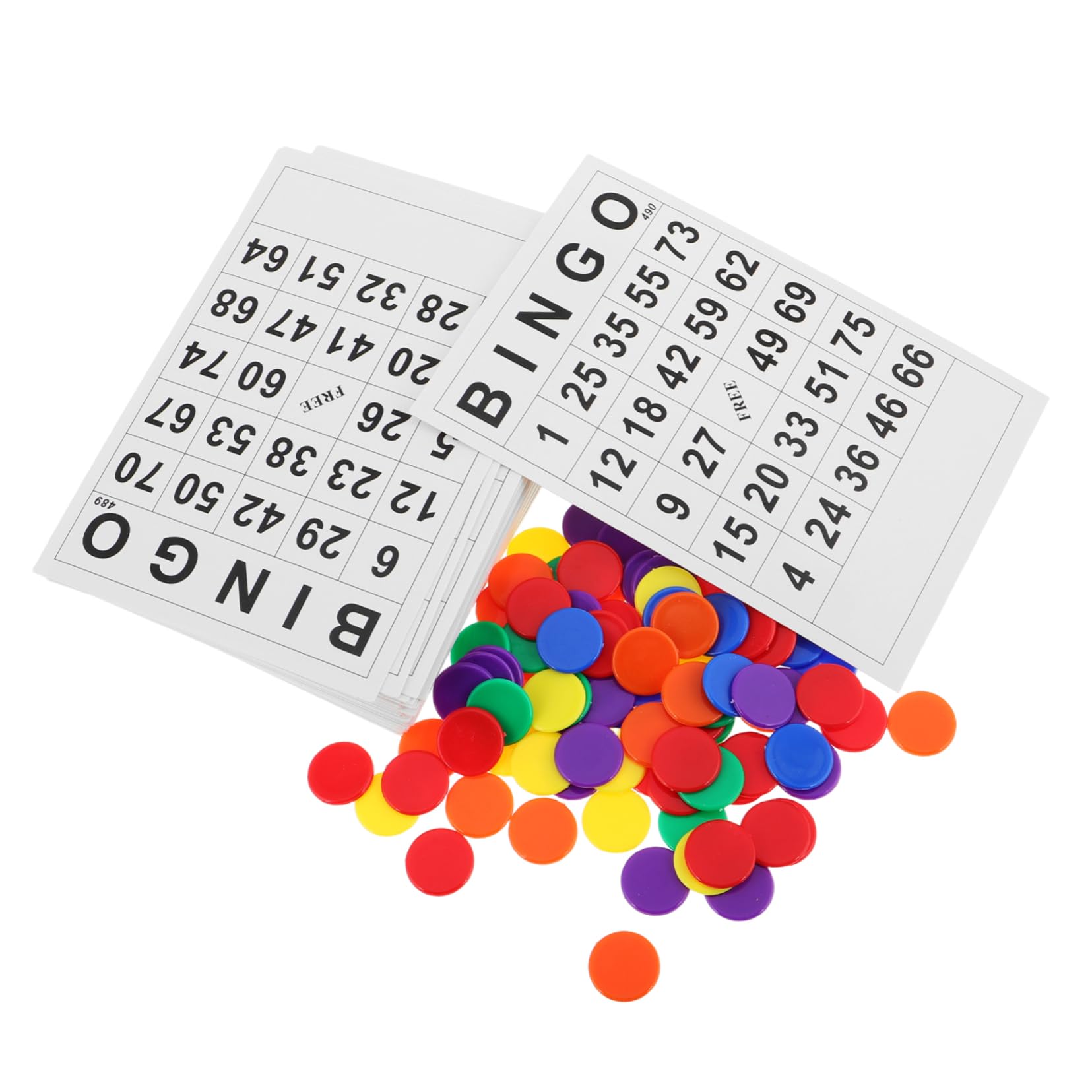 BESPORTBLE Enhance Cognitive Skills Bingo Cards Chips Markers for Boys and Girls Adults