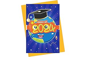 FLYAB Kindergarten Graduation Card - Education Celebration Gift Class of 2024