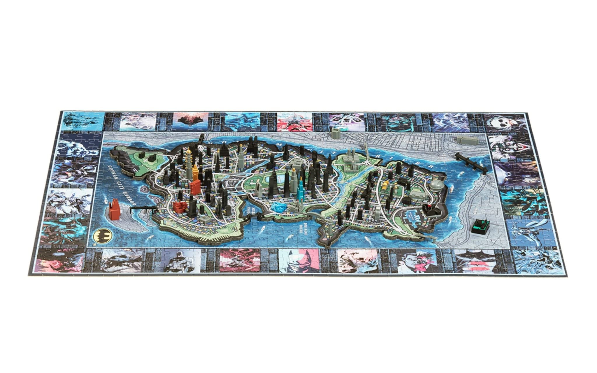 4D Cityscape 4DM_BAT Mini Batman Miasto Gotham (839 sztuk) Puzzle 4D, wielokolorowe