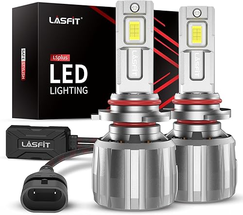 LASFIT Bombillas LED 9005 HB3, 65 W LSplus Series 9005 LED LED de 4 generación, LSplus 13000LM 6000K, kit de LED blanco frío súper brillante,