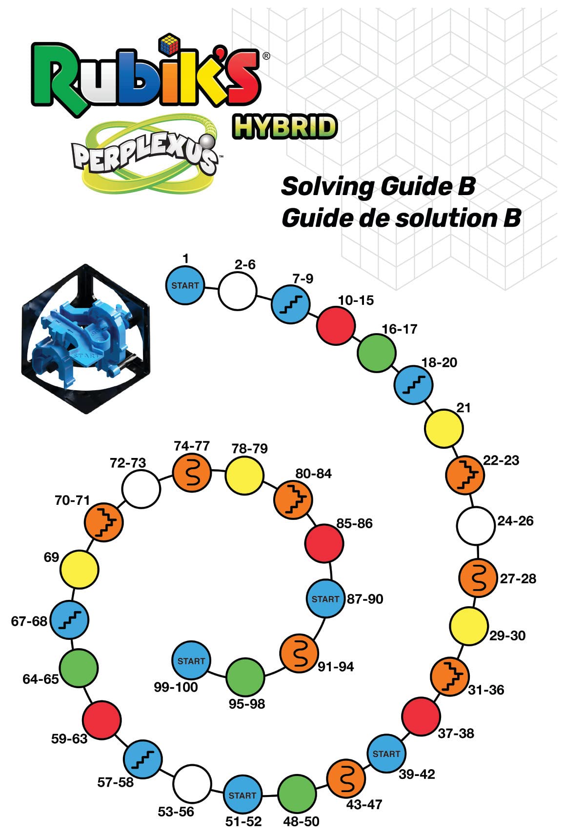 Spin Master Games - Rubik’s Perplexus Hybrid - Kugellabyrinth im 2x2 Zauberwürfel