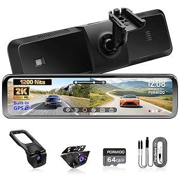 yudai 1173 　PORMIDO PRA105 Amazon.com: PORMIDO OEM 2K Rear View Mirror Camera,10