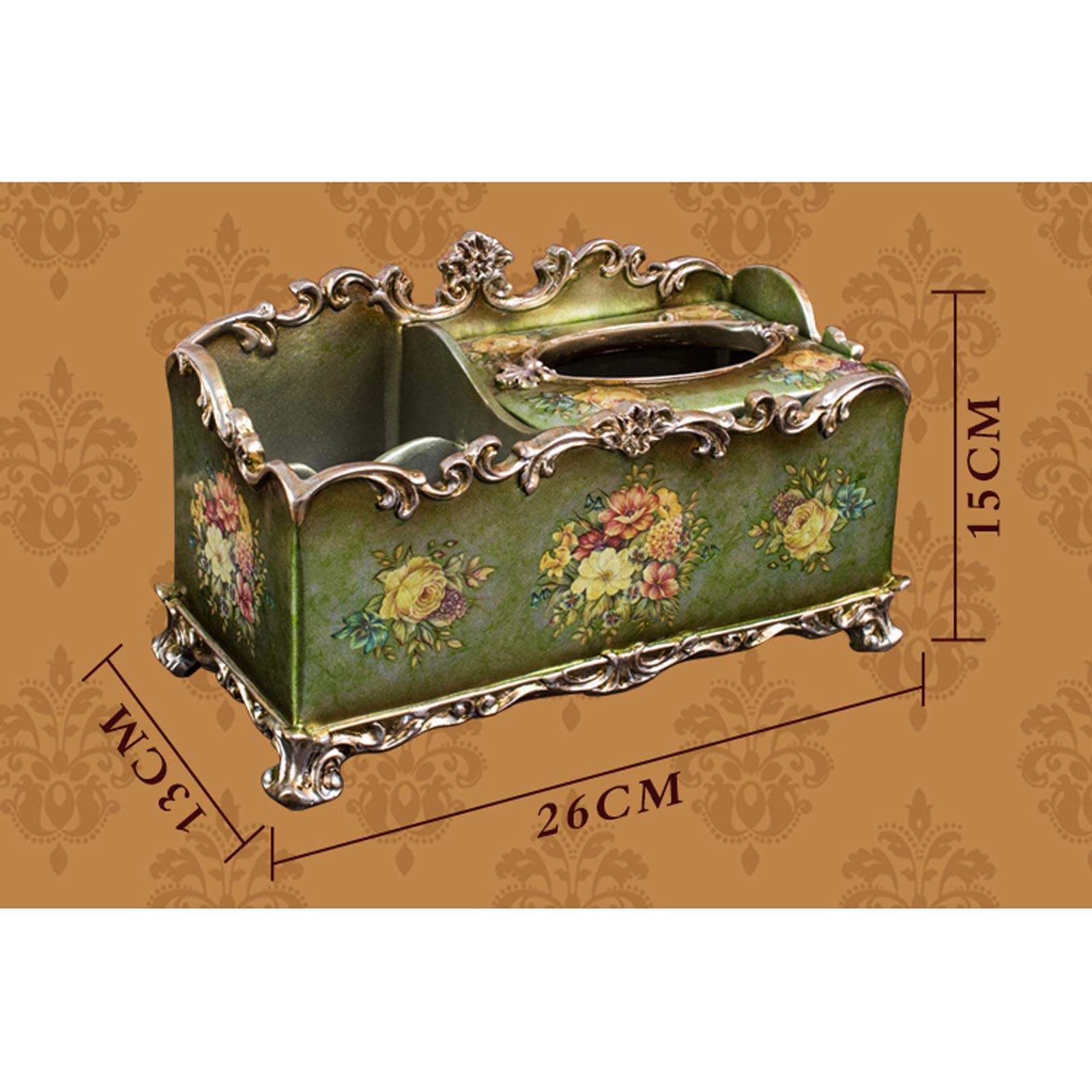 Portafazzoletti Multifunzionale Moda creativa depositaria tessuto scatola soggiorno tappo di tessuto bagno multifunzione resina tessuto scatola del tessuto decoraggio desktop decorazione domestica orn
