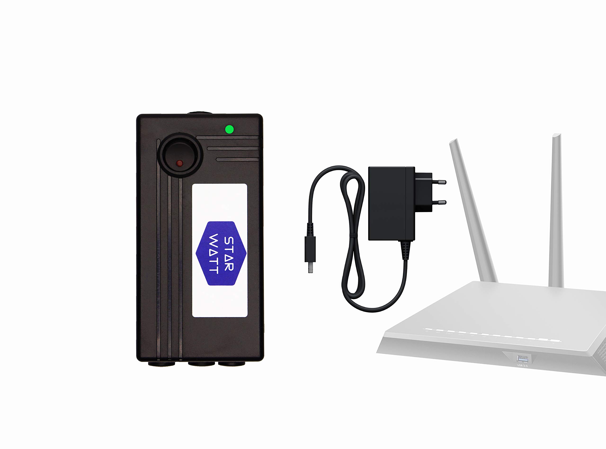 Buy STARWATT WiFi Router UPS Dual Voltage 12V 2A + 9V 1A Output with