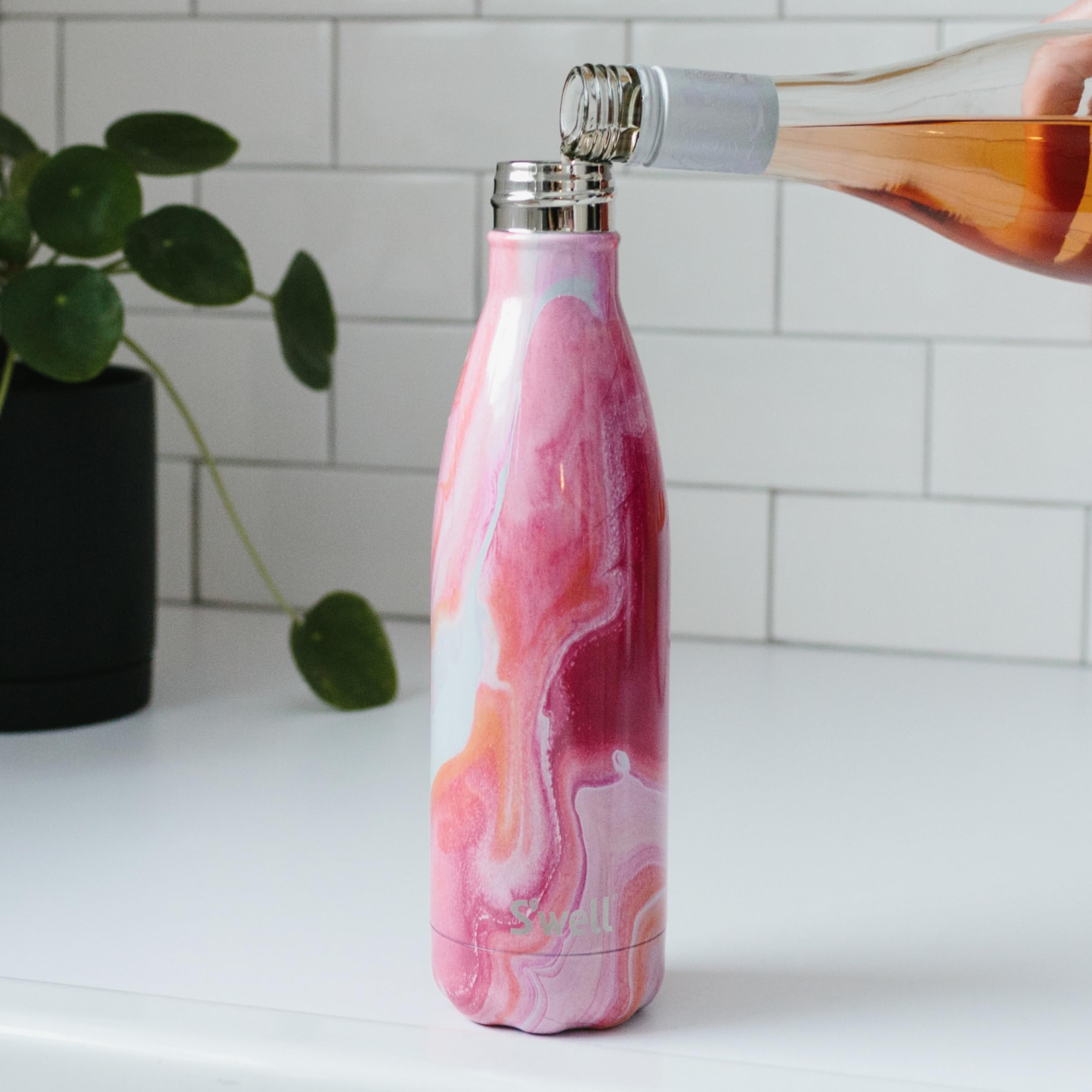 Amazon.com: S'well Stainless Steel Water Bottle, 25oz, Rose Agate