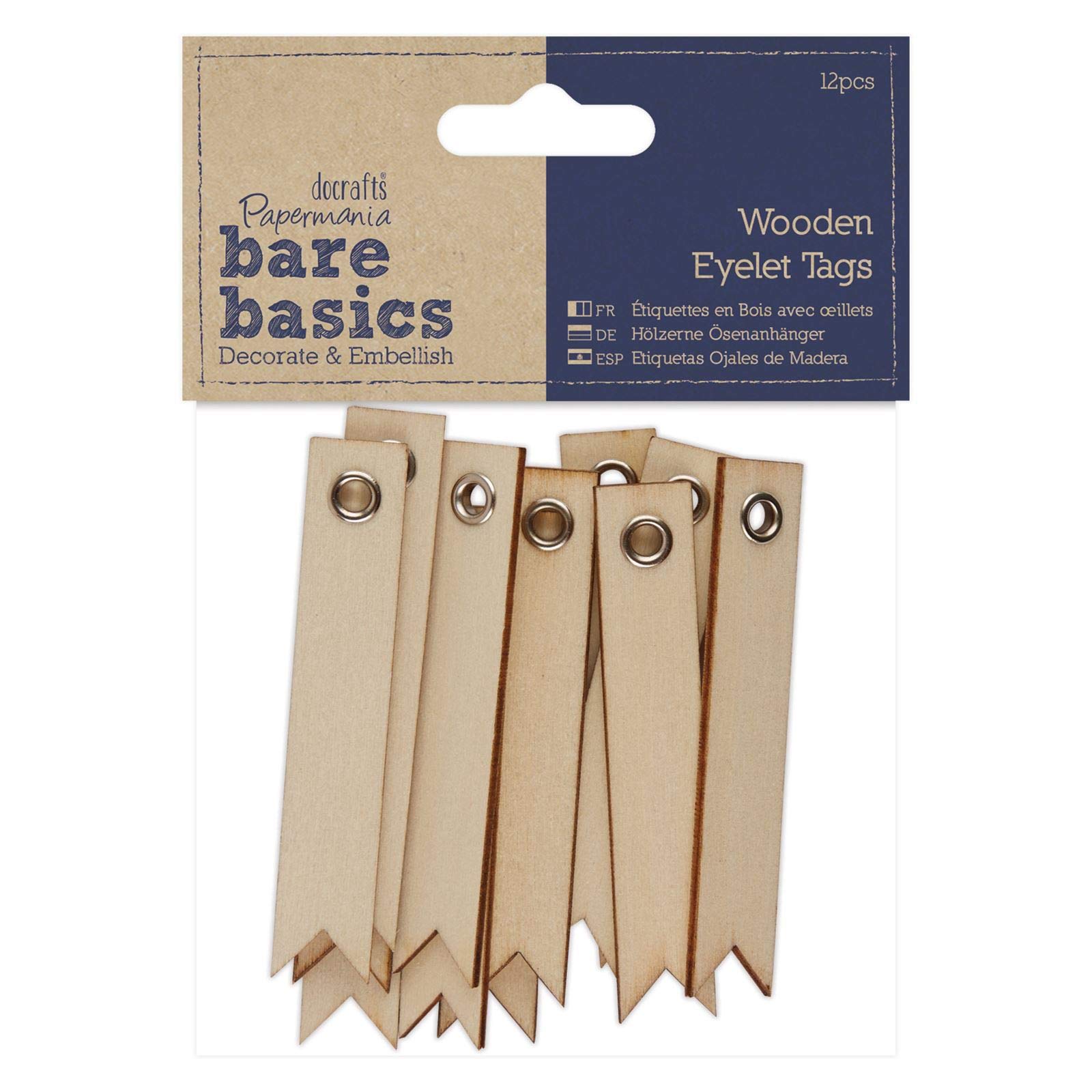 Pack 12 Etiquetas De Madera - Arte Folclórico