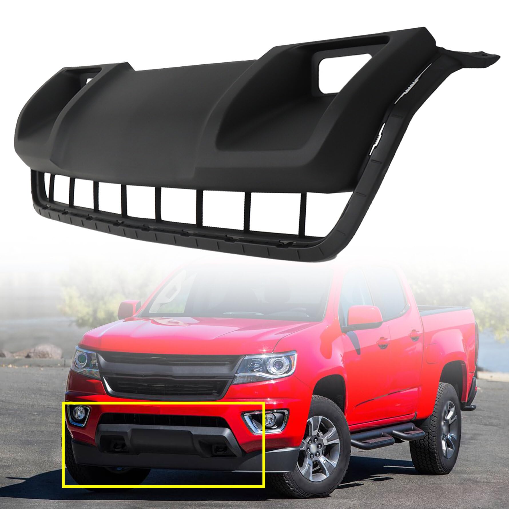Amazon.com: munirater Front Bumper Lower Skid Plate Plastic with  