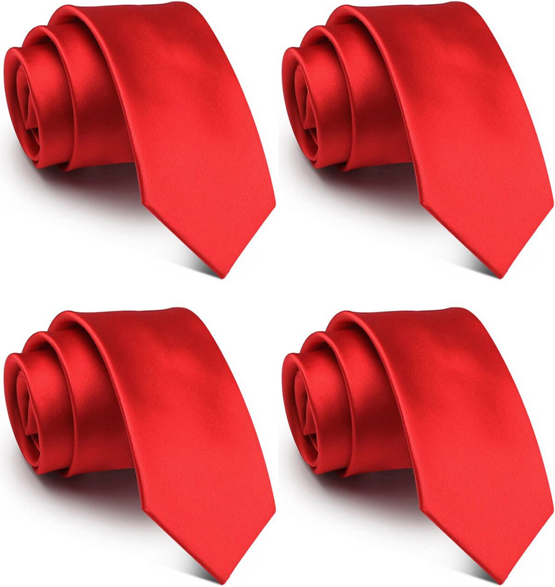 WeiShang Extra Long Ties for Men Big & Tall, 63 inch Length Neckties 4-Pack