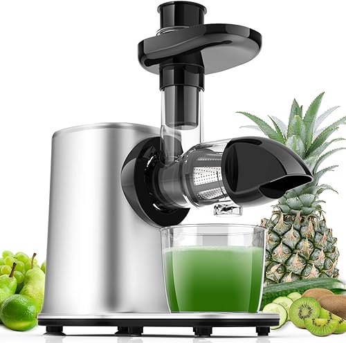 Masticación de exprimidores, Apio Lento Juicer Máquina de Prensa Fría Exprimidor para ApioVegetalTrigo, Extractor de Jugos y Vegetales, Máquina