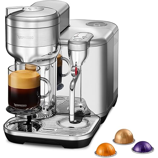 Nespresso? Vertuo Creatista Coffee Machine, Stainless Steel