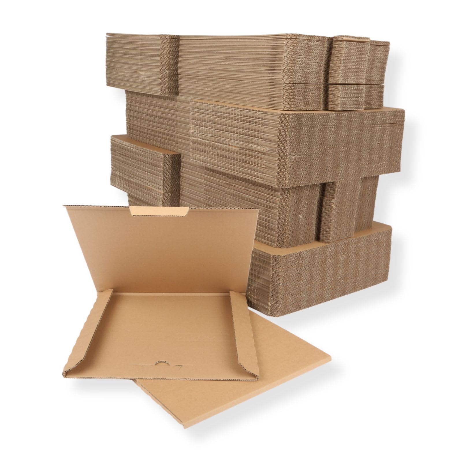 200 St. Deluxe Versandkartons für eine LP Schallplatte 325x325x4 mm Kartonage für Vinyl LP Maxi 12 Zoll extra stark