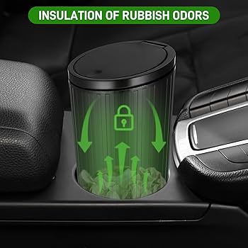 Iota Car Trash Bin | Mini Bin For Desk| Trash Bin For Car | Multicolour ABS Plastic, Portable, Odor-Proof, Cup Holder, Pack Of 2