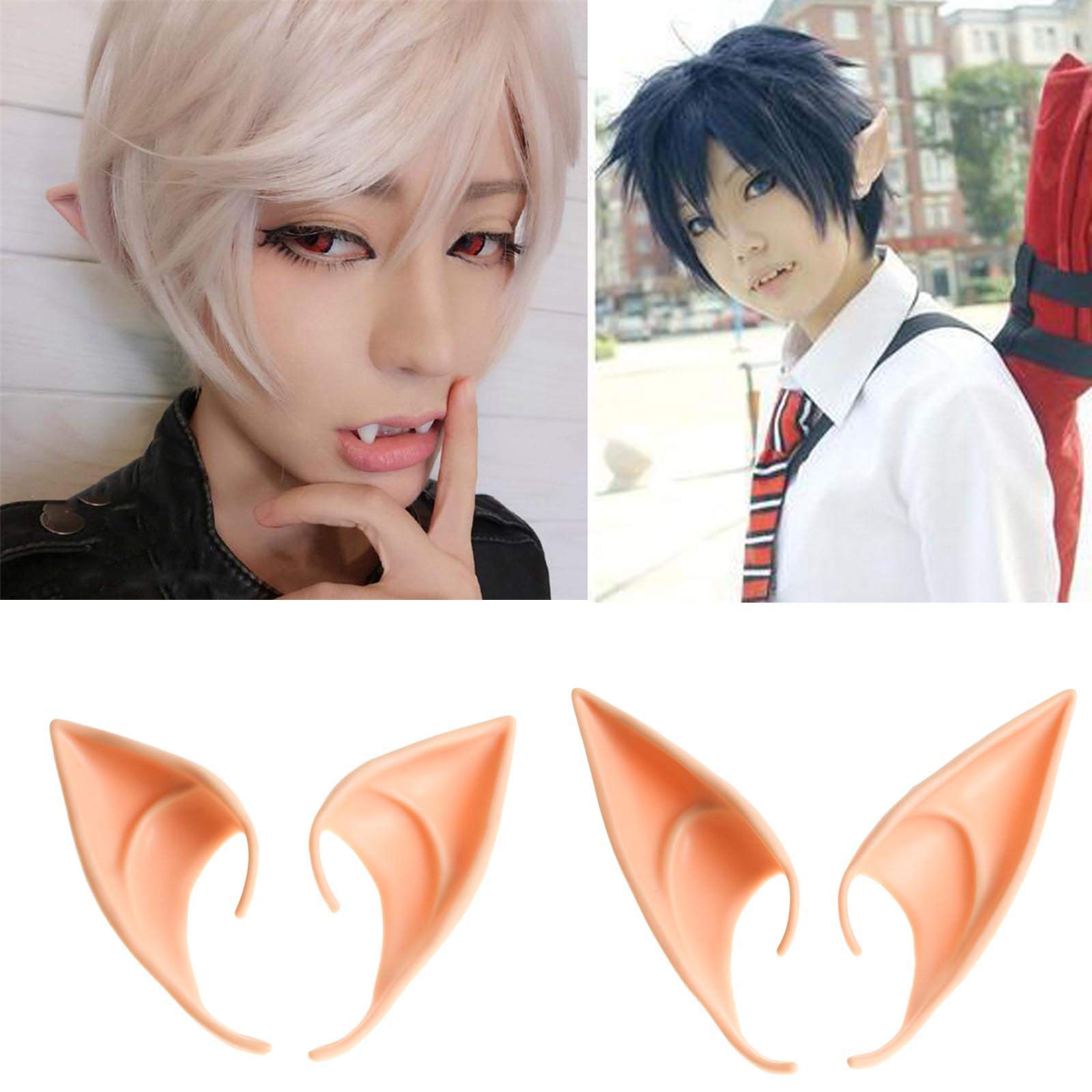 Buy vLoveLife 2 Pairs Mysterious Angel Elf Ears Halloween Elf Ears