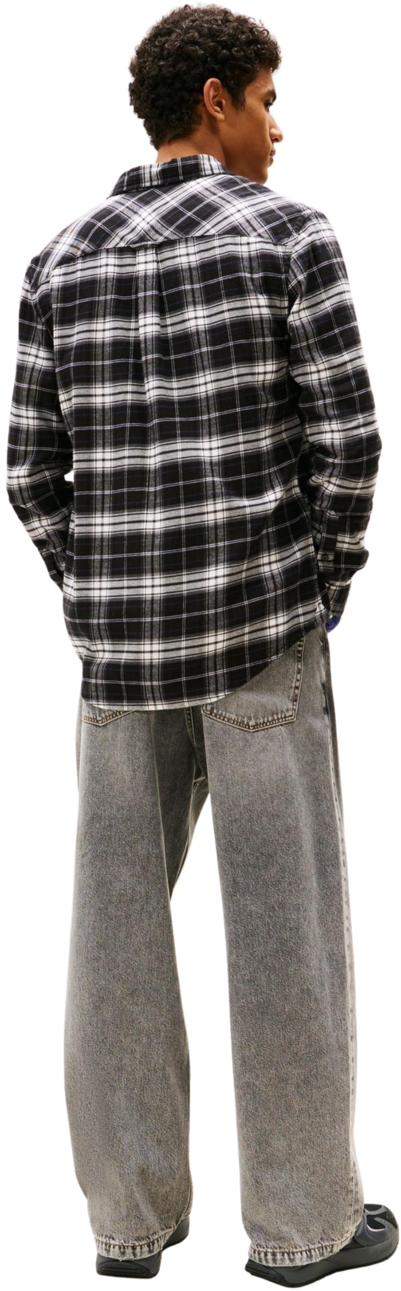 Tommy Jeans Tjm Reg Flannel Check Shirt Ext Dm0dm22024 Camicia L/S Unisex - Adulto (Pacco da 1)