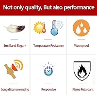 Vista 5 de Aoje-Link RC-38A - Interruptor magnético de puerta sin cable, sensor de ventana para control de acceso de seguridad para el hogar y sistemas