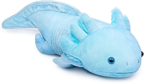 FRANKIEZHOU Peluche de ajolote gigante azul de 31.5 pulgadas