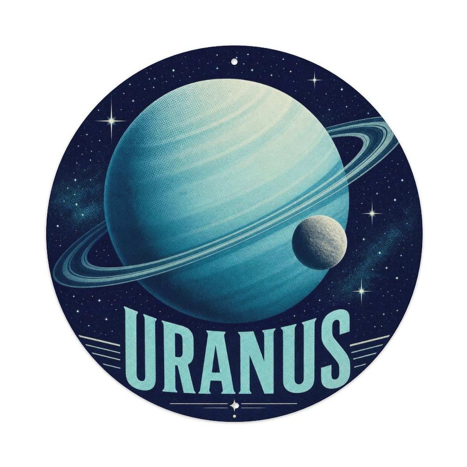 Celestial Saturn Ringed Planet Astronomy Metal Tin Sign