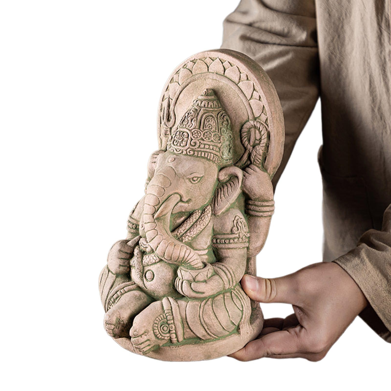 YXCQHZM God Lord Ganesha Statue - Ganesh Buddha Statue - Outdoor Garden Elephant Statue Decoration (large size)