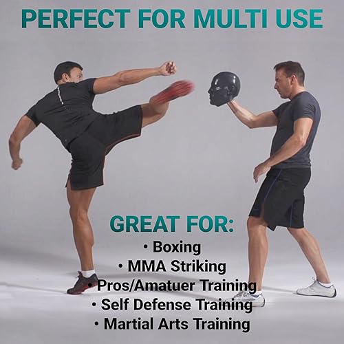 Miniatura 4 de Revgear Maniquí de perforación All Strike, sensación de golpe de cabeza humana, para boxeo, artes marciales y artes marciales