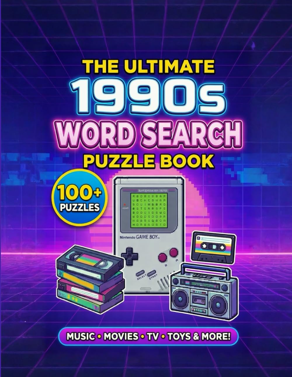 The Ultimate 1990s Word Search Puzzle Book: Gift for Relaxing Large Print Puzzles Celebrating Nostalgic 90s Music, Movies, TV, Toys, Slang & Pop Culture | Anxiety Soothing Gift for Seniors and Adults