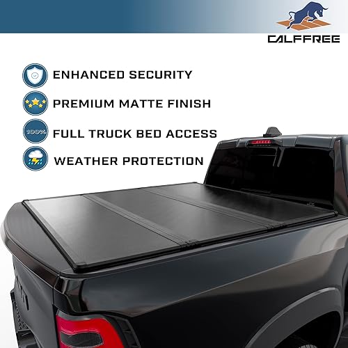 Miniatura 3 de Calffree CFHT-012 - Cubierta rígida plegable para caja de camioneta  CFHT-012  Se adapta a Dodge Ram 1500 2009 - 2023 caja de 6 pies 4 pulgadas sin