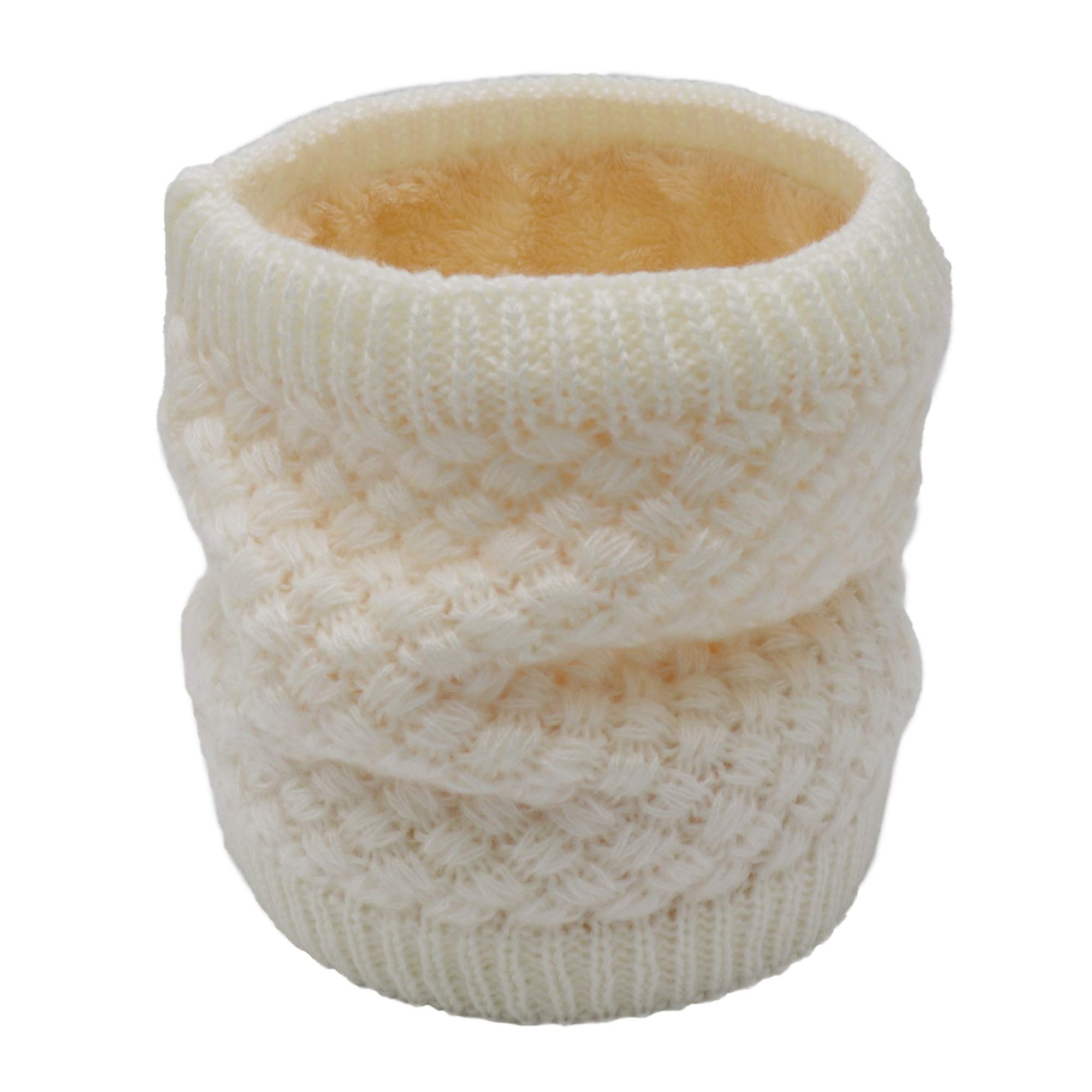 Aiphamy Winter Fleece Lined Knitted Neck Warmer Scarf Neck Gaiter for Women Mens Teens