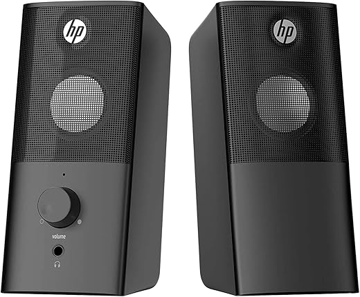 HP 8CA76AA 12 Watt 2.0 Channel USB Multimedia Speaker (Black)