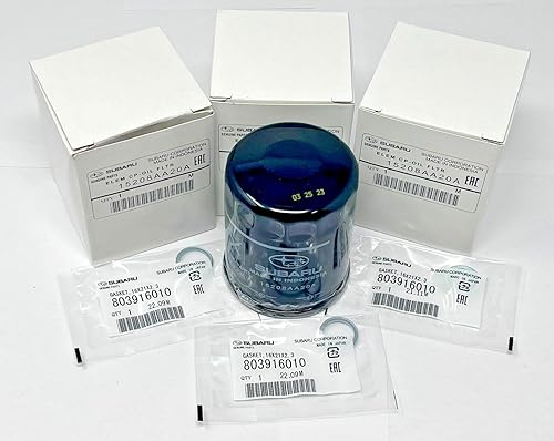 Subaru Kit de filtro de aceite de motor y junta de aplastamiento 1 2 3 6 12 paquetes disponibles Outback Legacy Impreza Forester XV Crosstrek Ascent disponible en Yaxa Guatemala