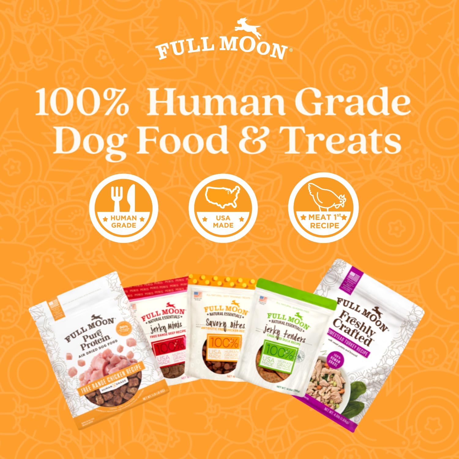 Full Moon® Freshly Crafted Turkey Frozen Fresh Dog Food 64 oz