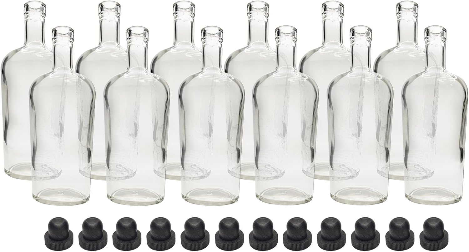 Home Brew Ohio Philadelphia Liquor Bottles and Corks Set of 12