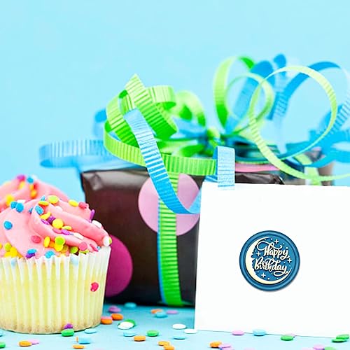 Miniatura 4 de SUPERDANT Juego de 6 sellos de cera de cumpleaños de 0.98 pulgadas, sello de sellado de feliz cumpleaños con pastel, cabeza de globo de latón, 2