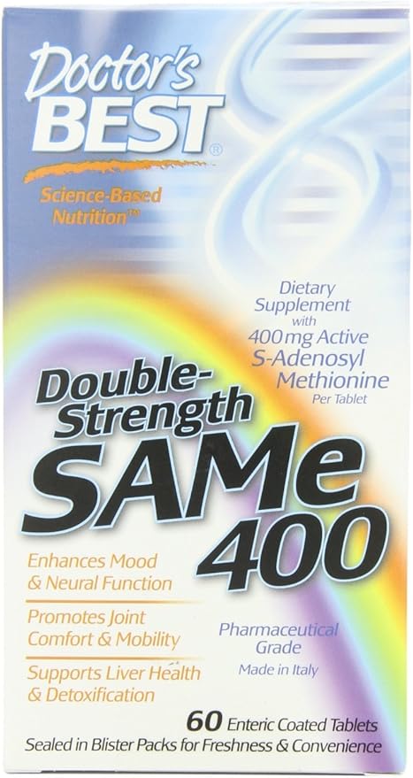 Amazon.com: Doctor's Best SAM-e 400 - 60 ct (Pack of 2 ...