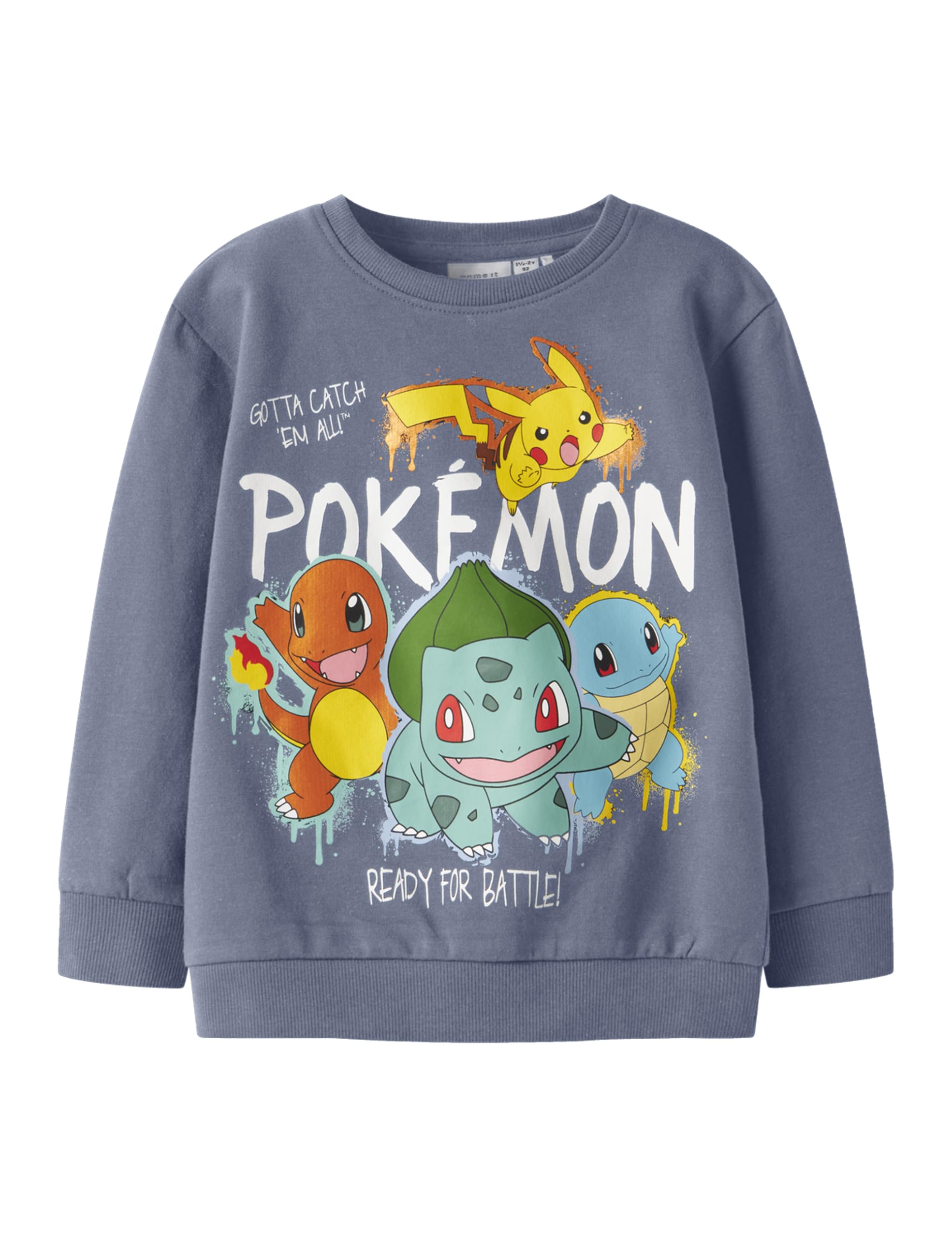 NAME IT Jungen Nmmnoa Pokemon Nreg Sweat Bru Sky