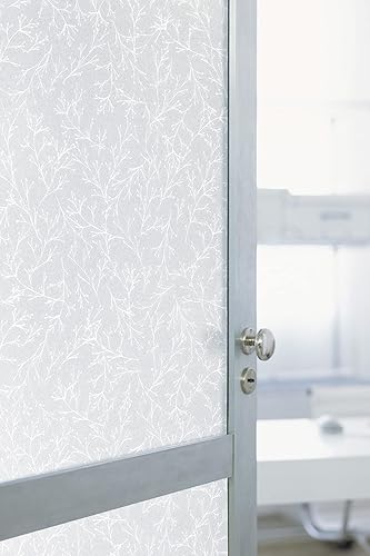 Artscape Twiggy - Película de privacidad para ventana, patrón de vidrio texturizado, no adhesiva, protección UV, fácil de aplicar y quitar, 24 x 36