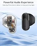 Acer Ecouteurs sans fil, Bluetooth 6.0 Casques avec 35H L'heure du jeu, ENC Annule le bruit pour les appels clairs, IP55 imperméable, immersif 13mm Pilote Audio, Smart Touch Control pour iOS & Android