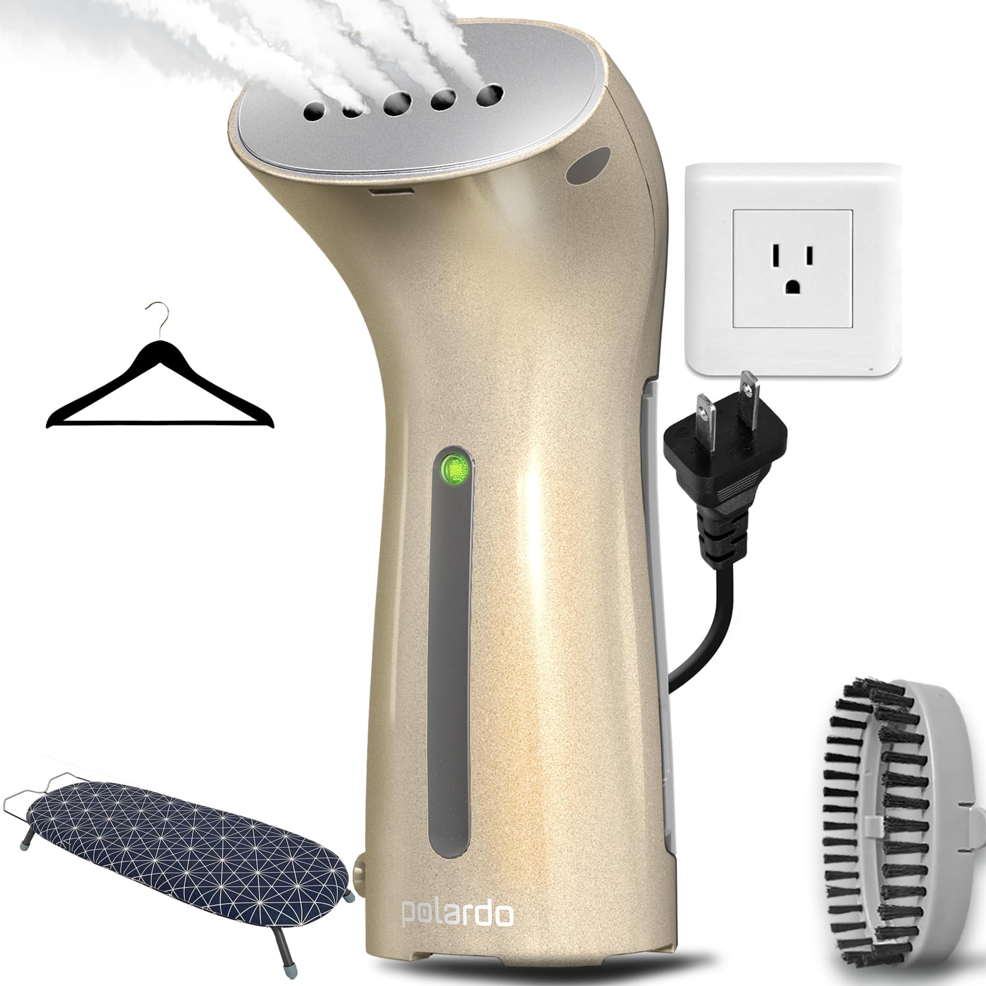 Travel Size Compact Travel Garment Steamer for Clothes to Go and Home Safe for Any Fabrics - Portable Handheld Steamer Powerful Steam Generator Iron for Clothes Best for Travel, 110V
