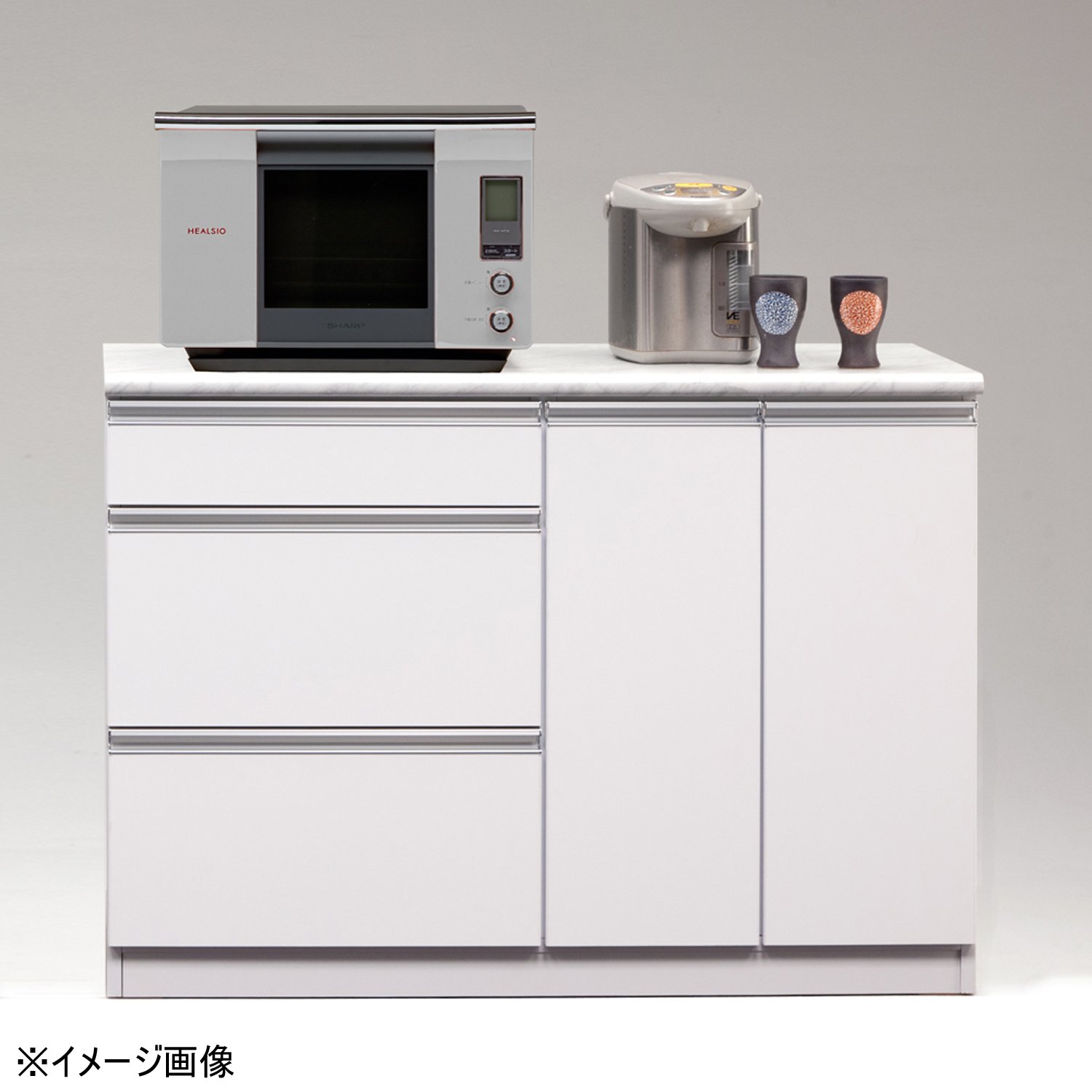 Amazon.co.jp: 大川家具 関家具 カウンター 幅120cm ホワイト CK