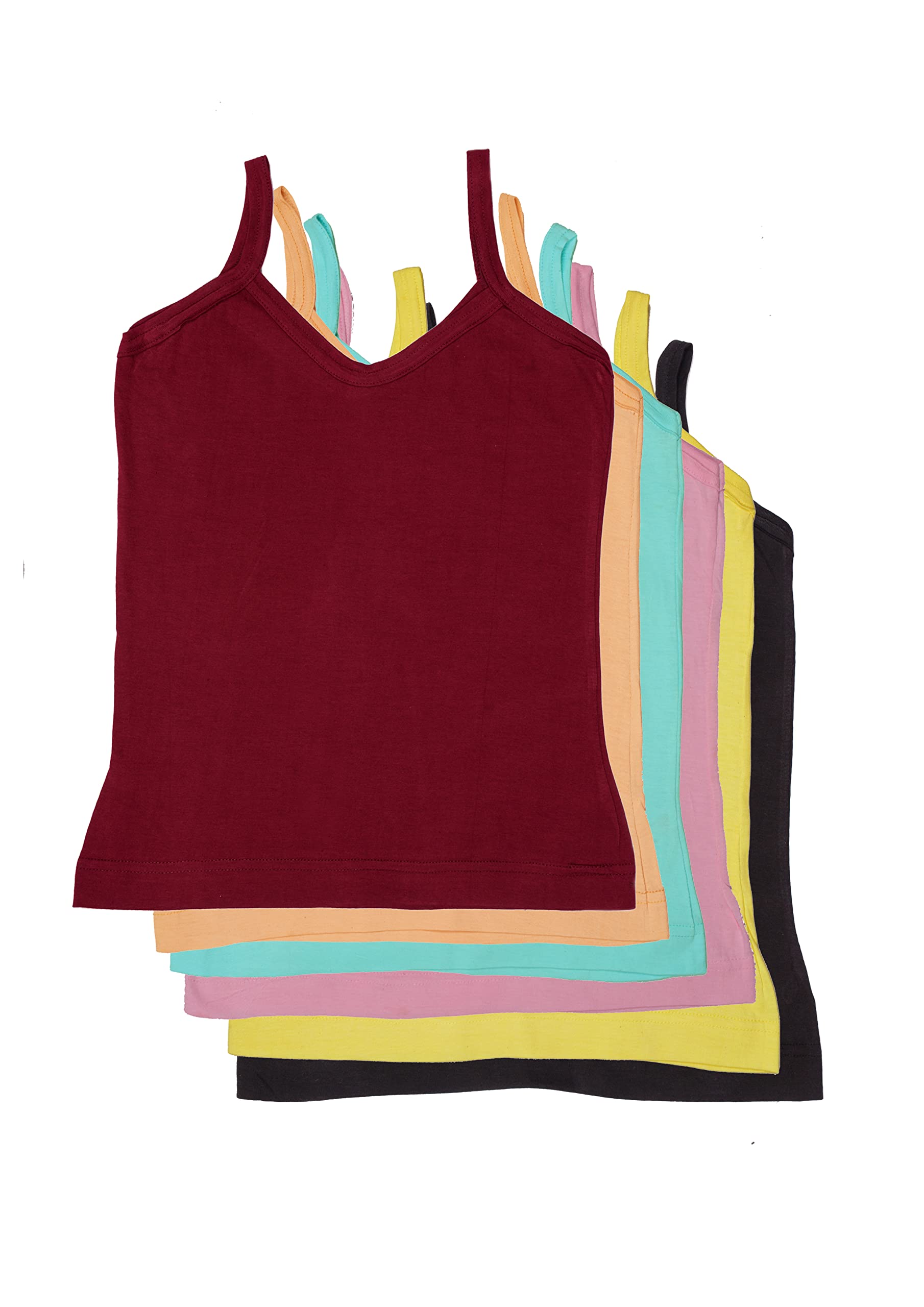 Our Little Munkee Cotton Girls Slips Camisoles (Pack of 6)