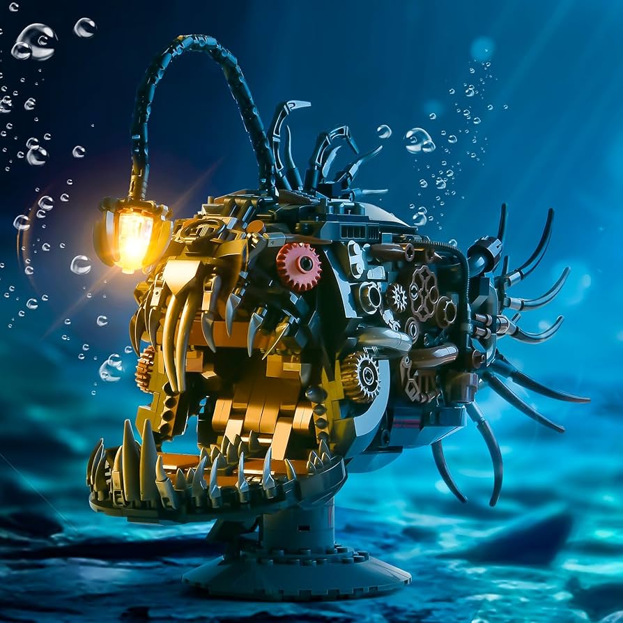 Amazon.com: XITALAXU Mechanical Fish Building Sets,Ocean Animal