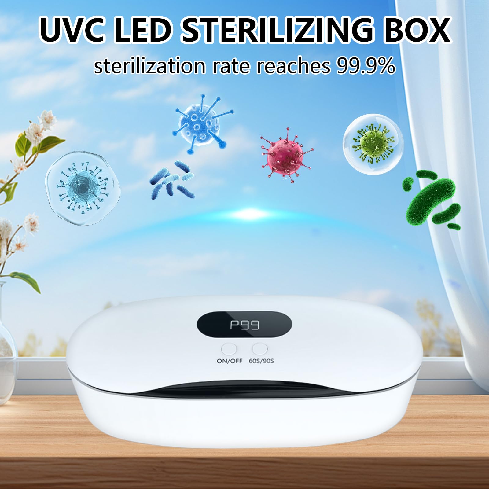 Esterilizador De Uñas Profesional, Esterilizador Uñas Alta Temperatura Uv Ozono Gabinete Desinfección Gabinete De Desinfección UV LED Herramienta Manicura Máquina Desinfección Para Salón De Belleza